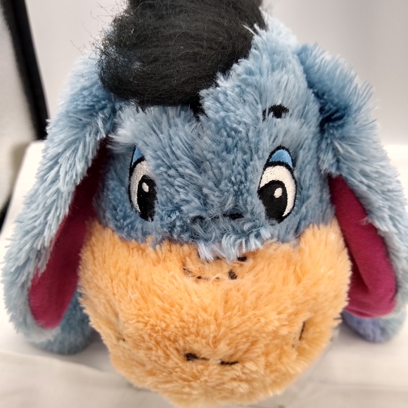DisneyStore 11" Eeyore Plush w/HookLoop Detachable Tail 2018 Blue Stuffed Toy - Picture 9 of 12